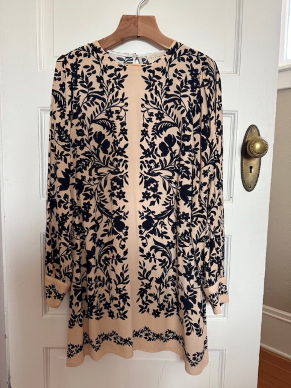 Sézane Black and Tan Nicola Dress - Nora Print size 8/40 - Picture 4 of 6